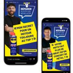 representation de deux stories instagram avec le concept créatif de la campagne dans des mockups
