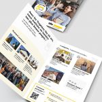 Leaflet ouvert avec des information sur le jeux concours trophees sto