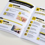 Argumentaire de vente Stanley ouvert sur une double page