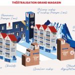 Théâtralisation magasin allée centrale marque Villars