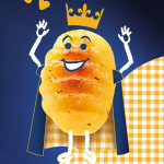 Mascotte gnocchi pour le lancement d'une nouvelle marque chez Écochard